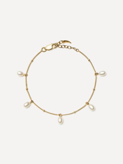 MISSOMA 18ct Gold-Plated Vermeil Silver Baya Baroque Pearl Chain Bracelet