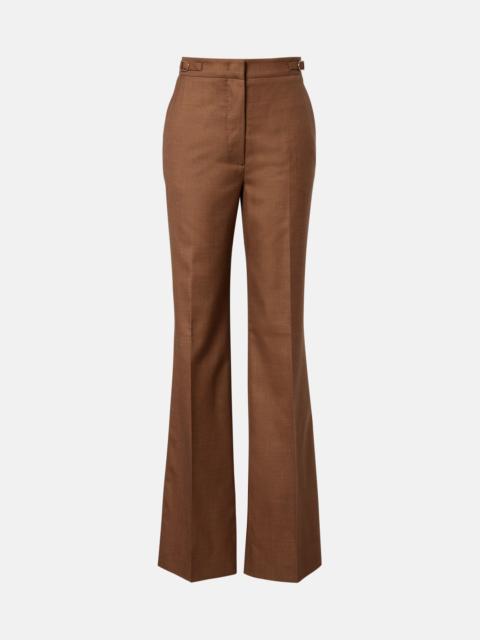 GABRIELA HEARST Vesta wool and silk flared pants