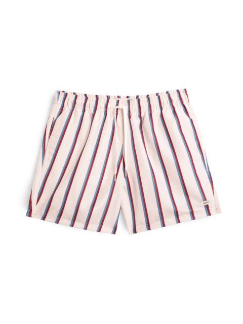 Bather Red & Blue Fine Stripe Swim Trunk
