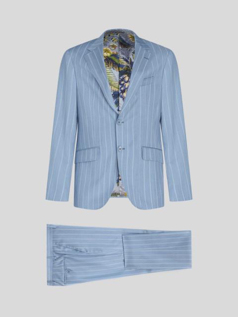 Etro STRIPED WOOL JACQUARD SUIT