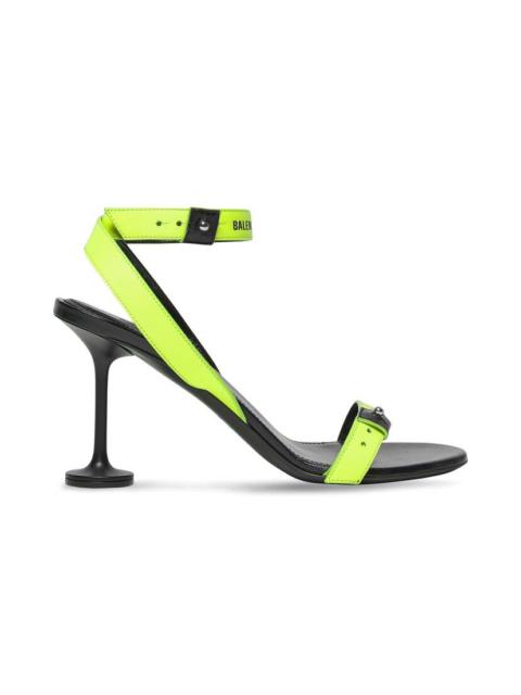 BALENCIAGA Women's Afterhour 90mm Sandal  in Fluo Yellow