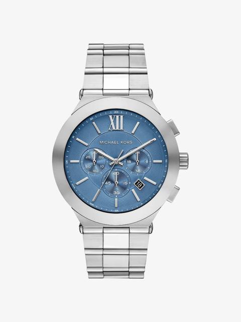 MICHAEL KORS Oversized Billie Silver-Tone Watch