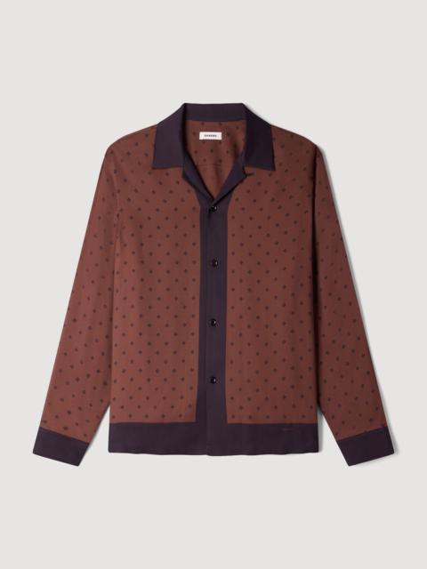 Sandro SQUARE CROSS MOTIF SHIRT