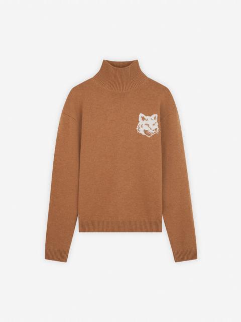 Maison Kitsuné FOX HEAD INTARSIA COMFORT HIGH NECK JUMPER