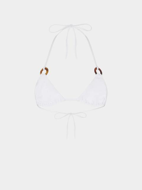 DSQUARED2 RINGS BIKINI TRIANGLE TOP