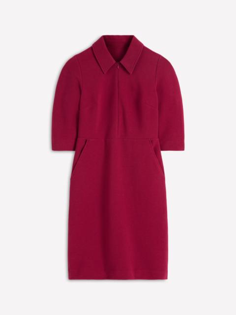 BODEN Cam Short Sleeve Ottoman Dress-Ruby Red