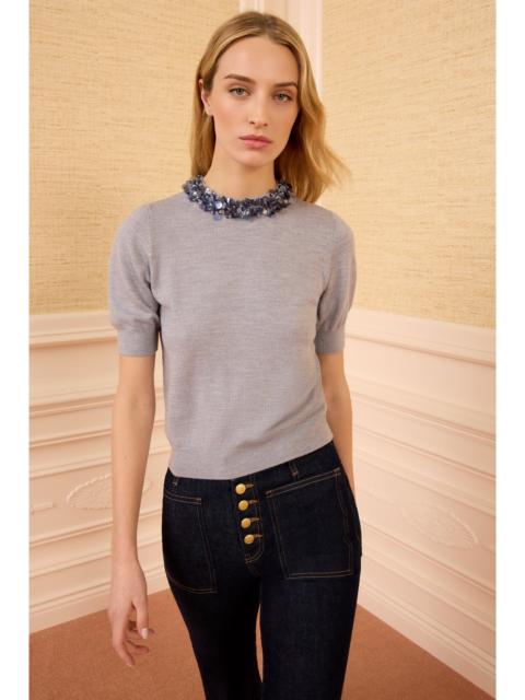 ULLA JOHNSON Jude Embellished Top