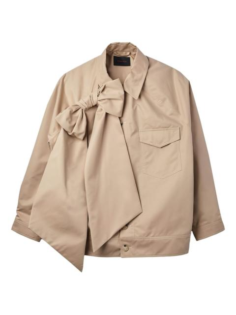 Simone Rocha bow-detail dolman-sleeve jacket
