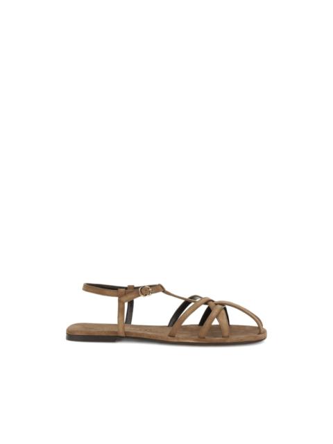 herbert levine strappy catch flats