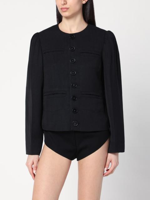 NAMACHEKO Regiment black jacket in silk blend