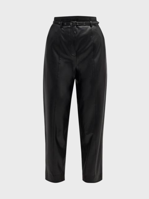 Analise Vegan Leather Cropped Pants