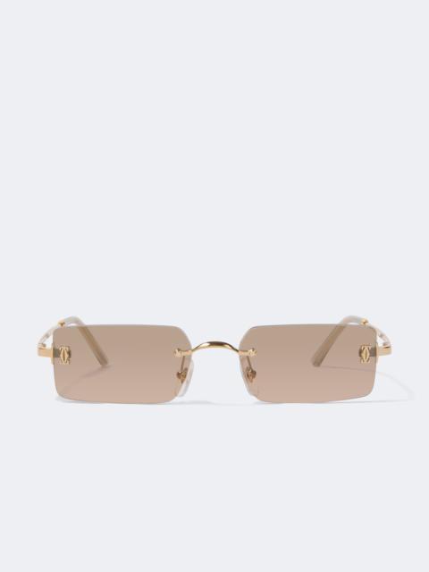 Cartier Signature C rectangular sunglasses