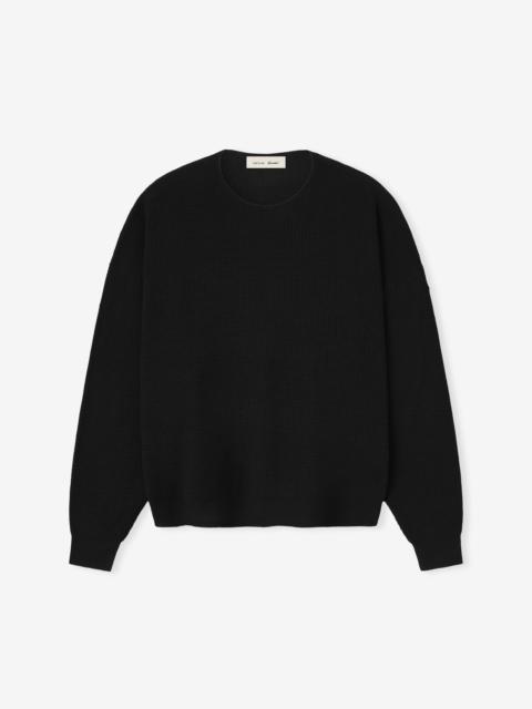 ESSENTIALS Signature Waffle 90s Crewneck Sweater