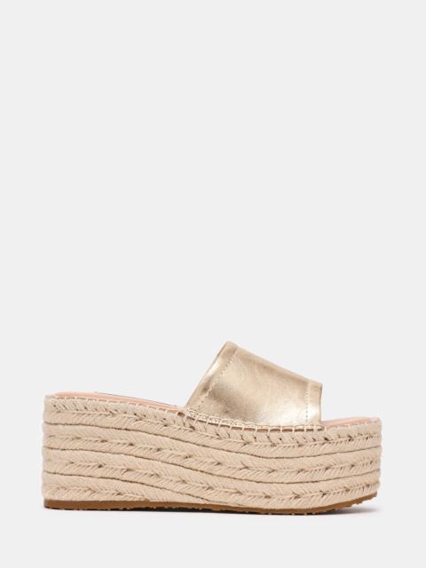 STEVE MADDEN TARINA GOLD LEATHER