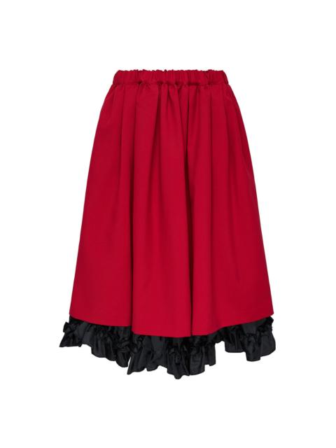 Comme des Garçons GIRL Pleated Drawstring Midi Skirt