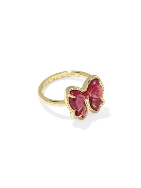 KENDRA SCOTT Haley Bow Gold Band Ring
