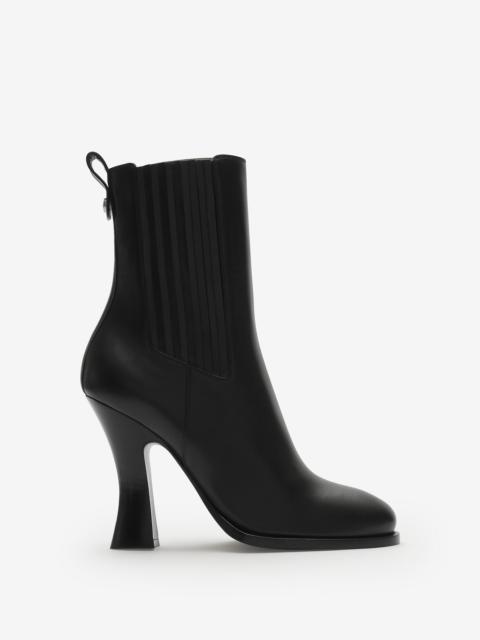 Burberry Leather Pillar Ankle Boots