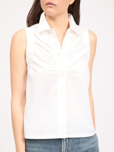 rag & bone Georgina Ruched Poplin Shirt