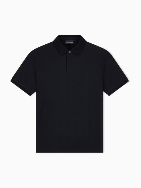 EMPORIO ARMANI JACQUARD JERSEY POLO