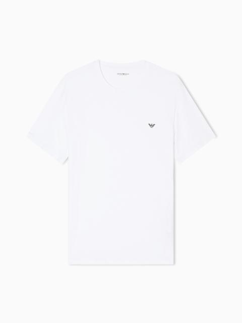 EMPORIO ARMANI LOUNGEWEAR FITTED STRETCH JERSEY T-SHIRT