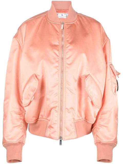 Off-White Laundry logo-patch bomber jacket