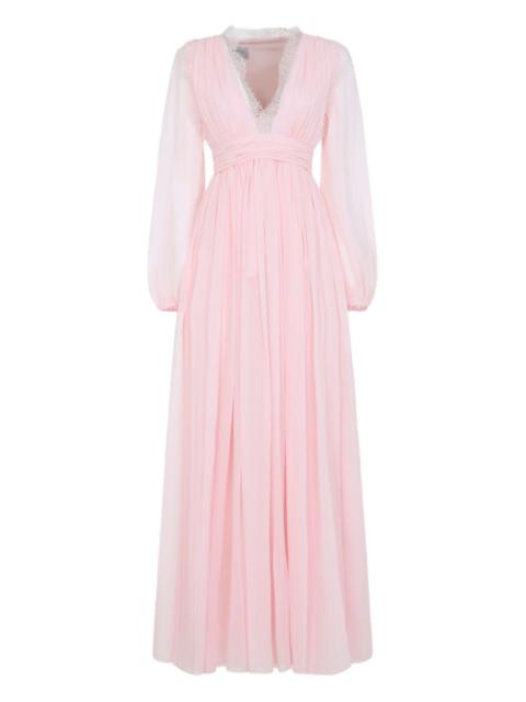 GIAMBATTISTA VALLI lace V-neck maxi dress