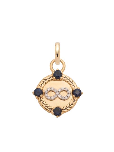 FOUNDRAE Diamond Infinity Braided Wheat Miniature Medallion