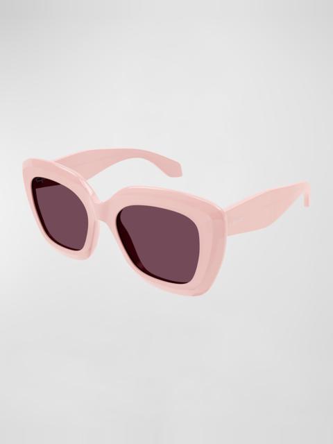 Alaïa Logo Acetate Butterfly Sunglasses