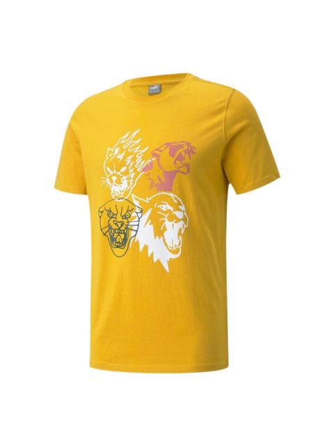 PUMA PUMA 4th Quarter Short Sleeve T-Shirt 'Yellow' 532361-06
