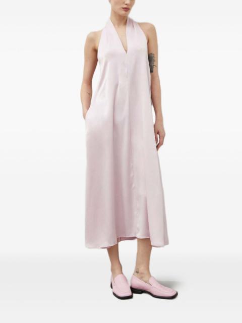 SAMSØE SAMSØE Sacille halterneck pocket midi dress