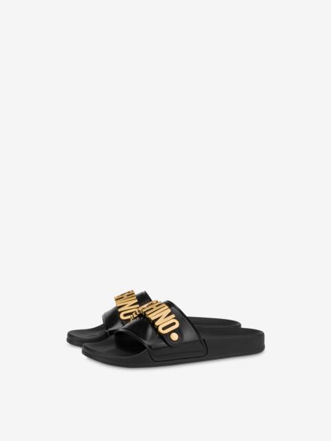 Moschino LETTERING LOGO POOL SLIDERS