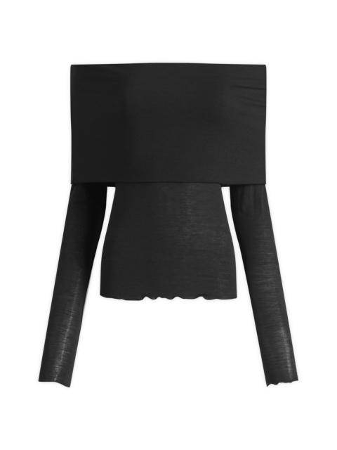 SKIMS SKIMS Sheer Modal Off Shoulder Long Sleeve Top