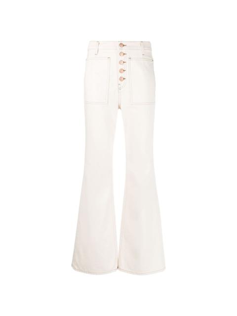 The Lou high-rise flared jeans