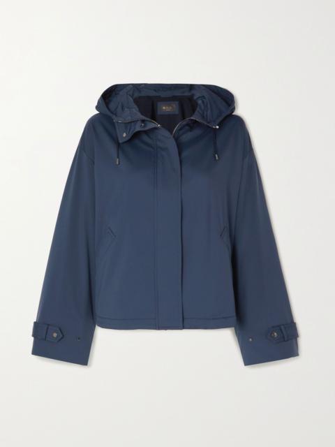 Loro Piana Shell hooded jacket Navy