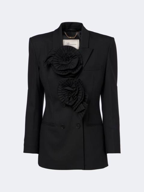 Blumarine Floral-appliqué blazer