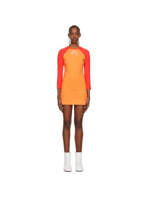 MAISIE WILEN Orange Slinky Minidress