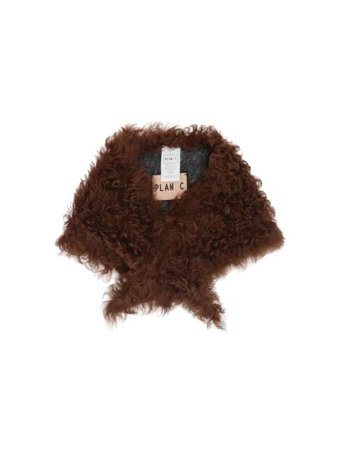 Plan C shearling scarf