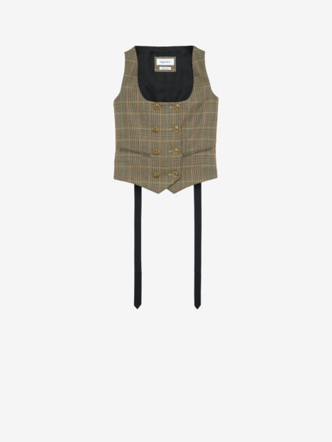 Alexander McQueen Country Check Waistcoat