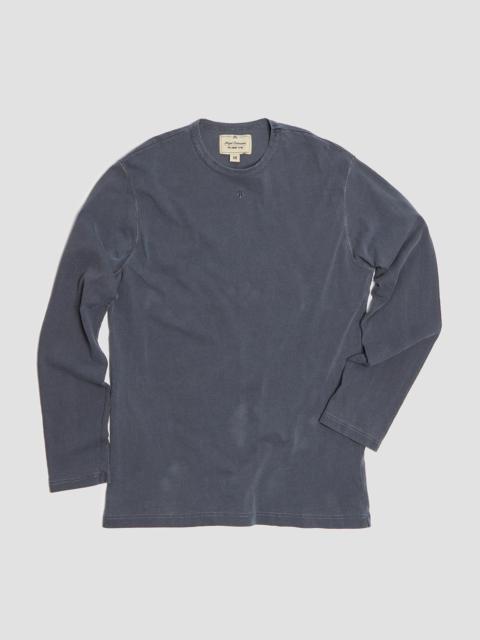 Nigel Cabourn Embroidered Arrow Long Sleeve Tee in Navy