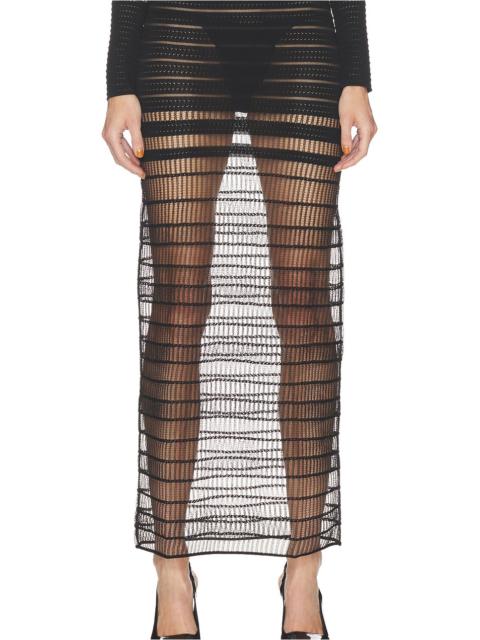 HAELO Veiled Maxi Skirt