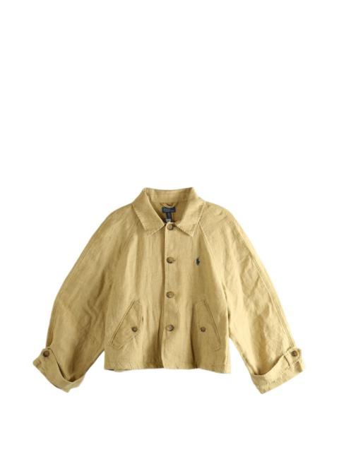 Polo Ralph Lauren raglan-sleeve linen jacket