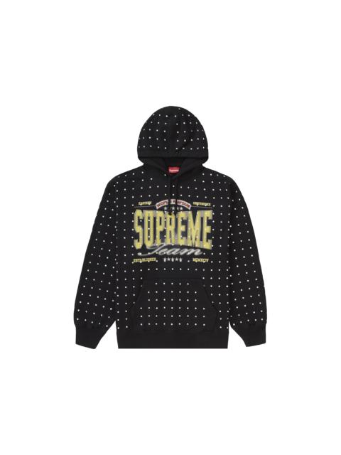 Supreme Rhinestone Hooded Sweatshirt Black
