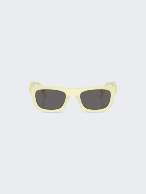 Prada Pillow Sunglasses Frosted Vanilla