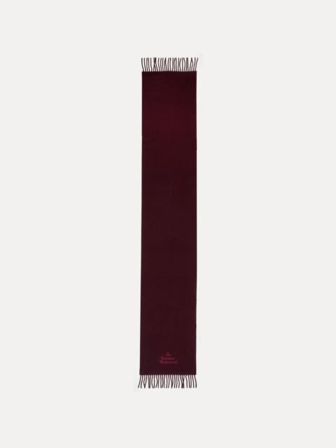 Vivienne Westwood EMBROIDERED LAMBSWOOL SCARF