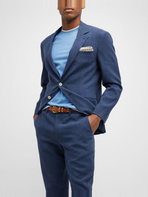 Brunello Cucinelli Men's Solid Linen Suit