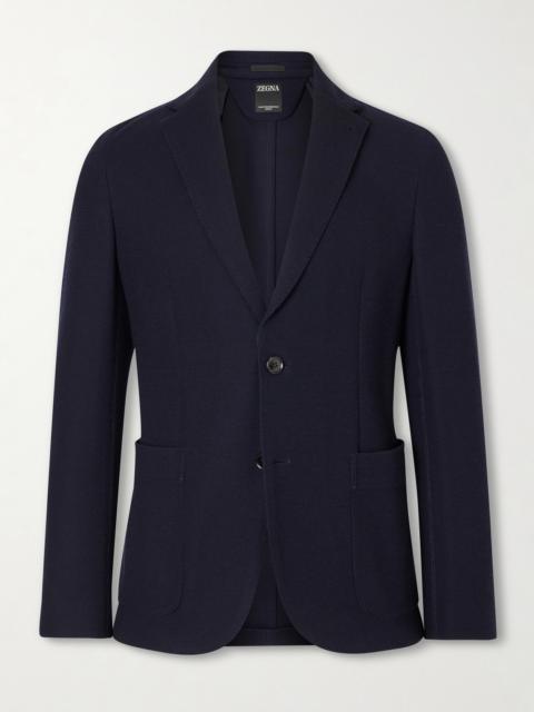 ZEGNA Wool and Cotton-Blend Piqué Blazer