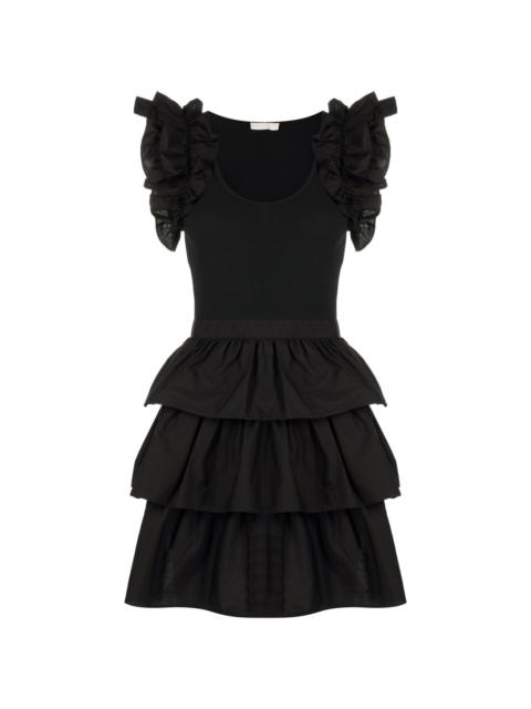 ruffle-trim T-shirt dress