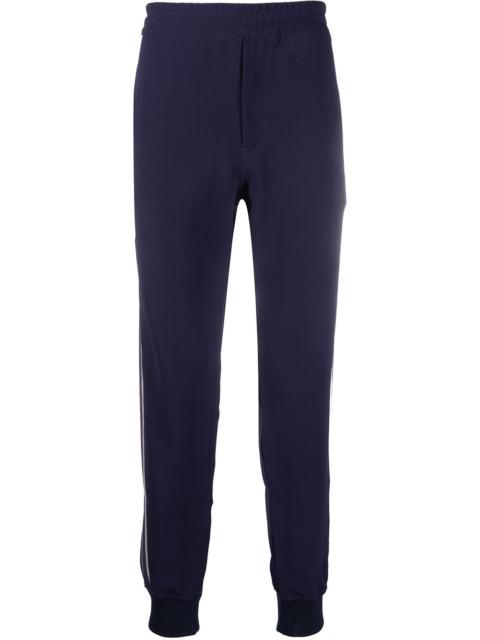 Alexander McQueen piped-trim detailed track pants