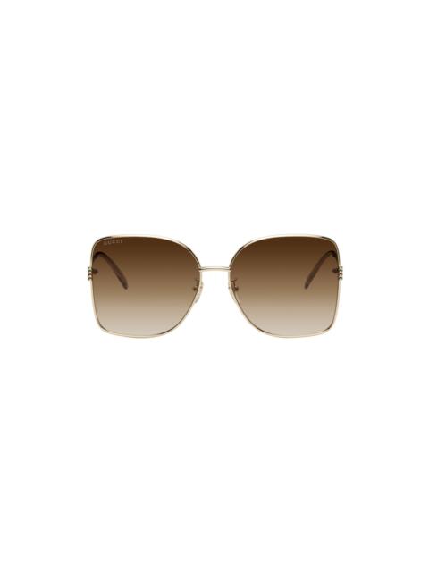 Gold Square Sunglasses