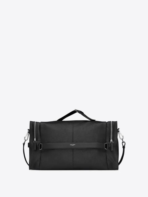 SAINT LAURENT square duffle bag in smooth leather